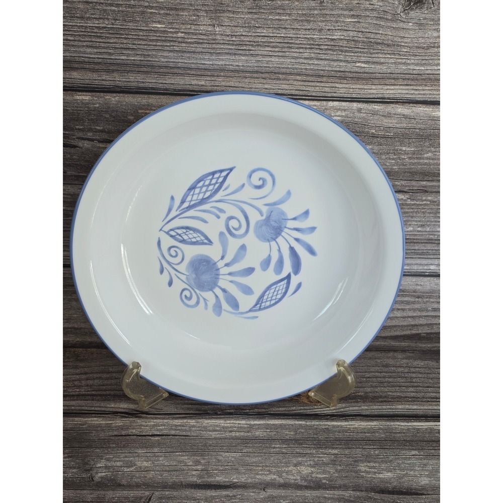 Corelle by Corning Country Corn Flower Oceanview Pie Plate Blue White Vitrelle